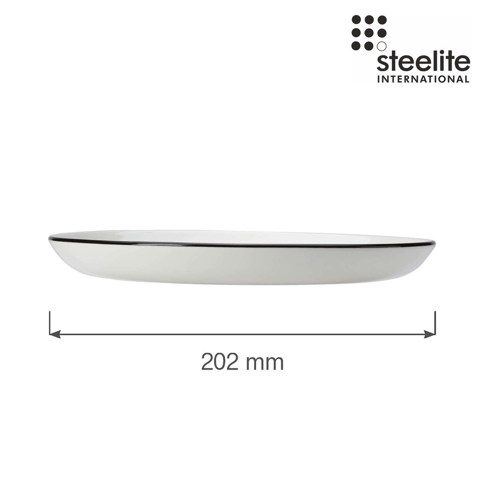 Porcelánový jedálenský tanier plytký Coupe Asteria Nordic, 202 mm, 1 ks