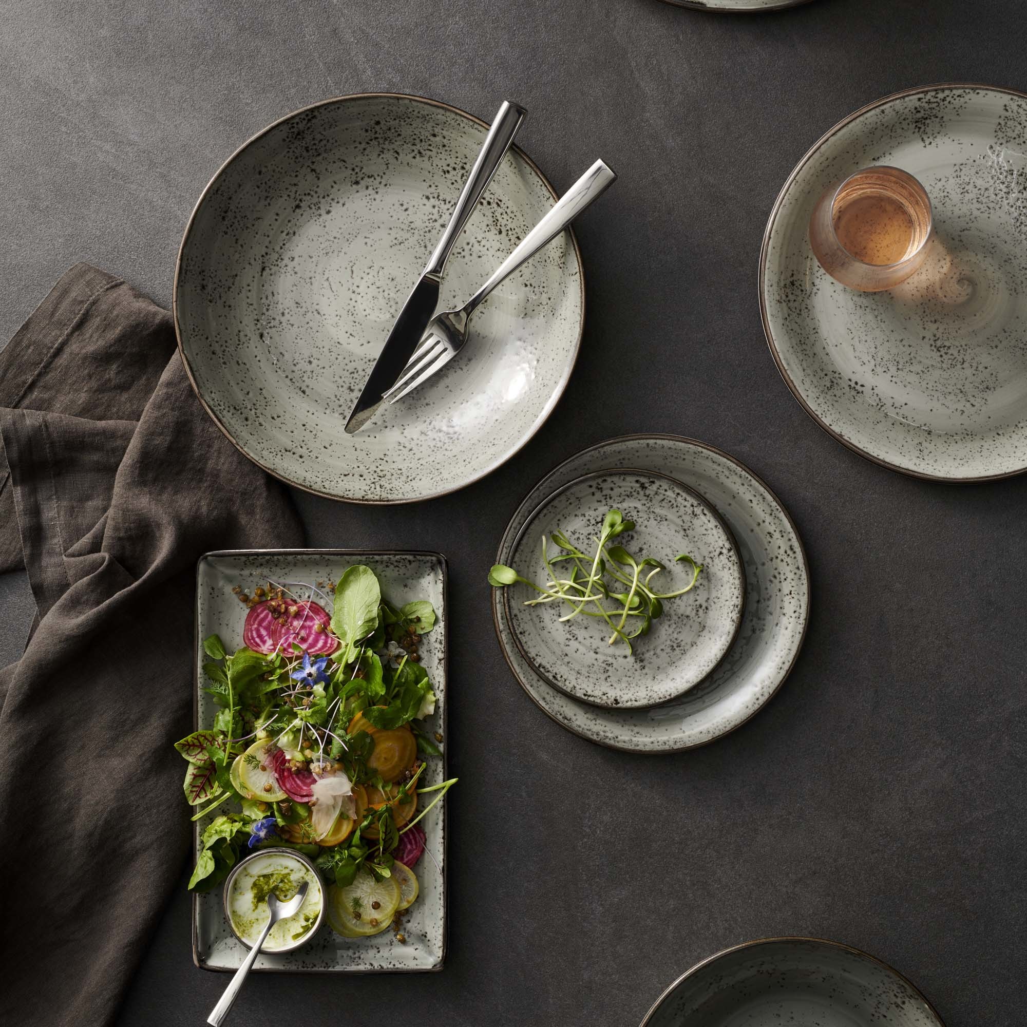 Porcelánový tanier plytký Urban Smoke, 152 mm, 1 ks – Obrázok 4