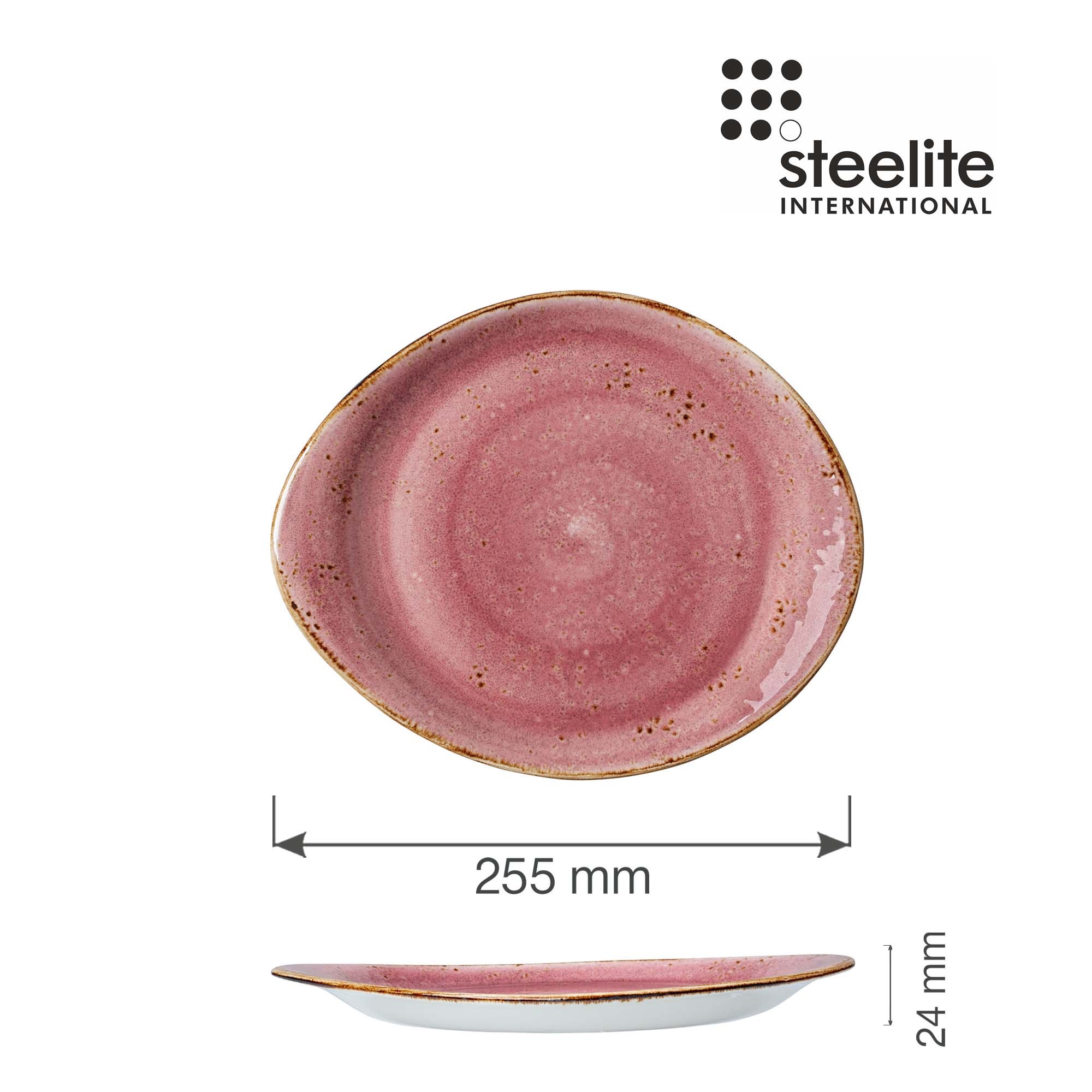 Porcelánový tanier plytký Craft Raspberry, 255 mm, 1 ks