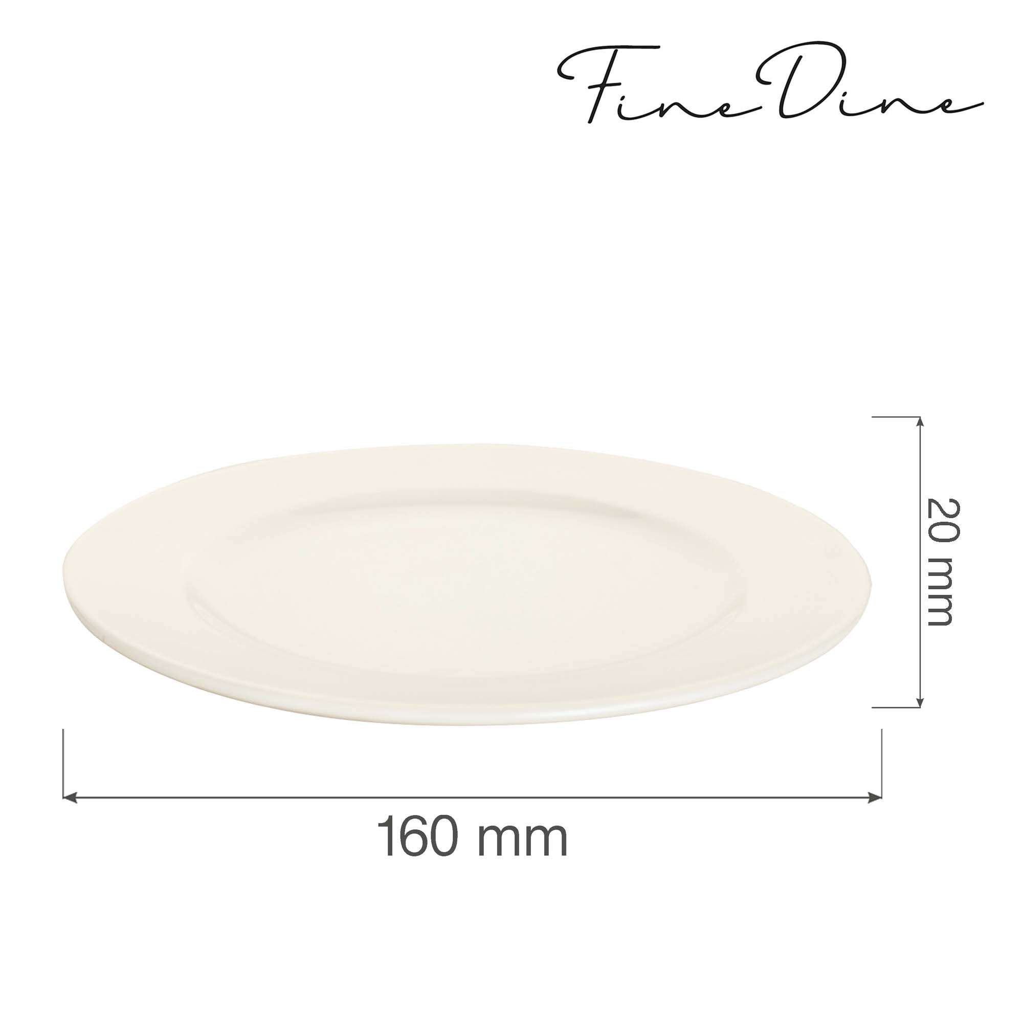 Klasický plytký tanier Crema — 160 mm