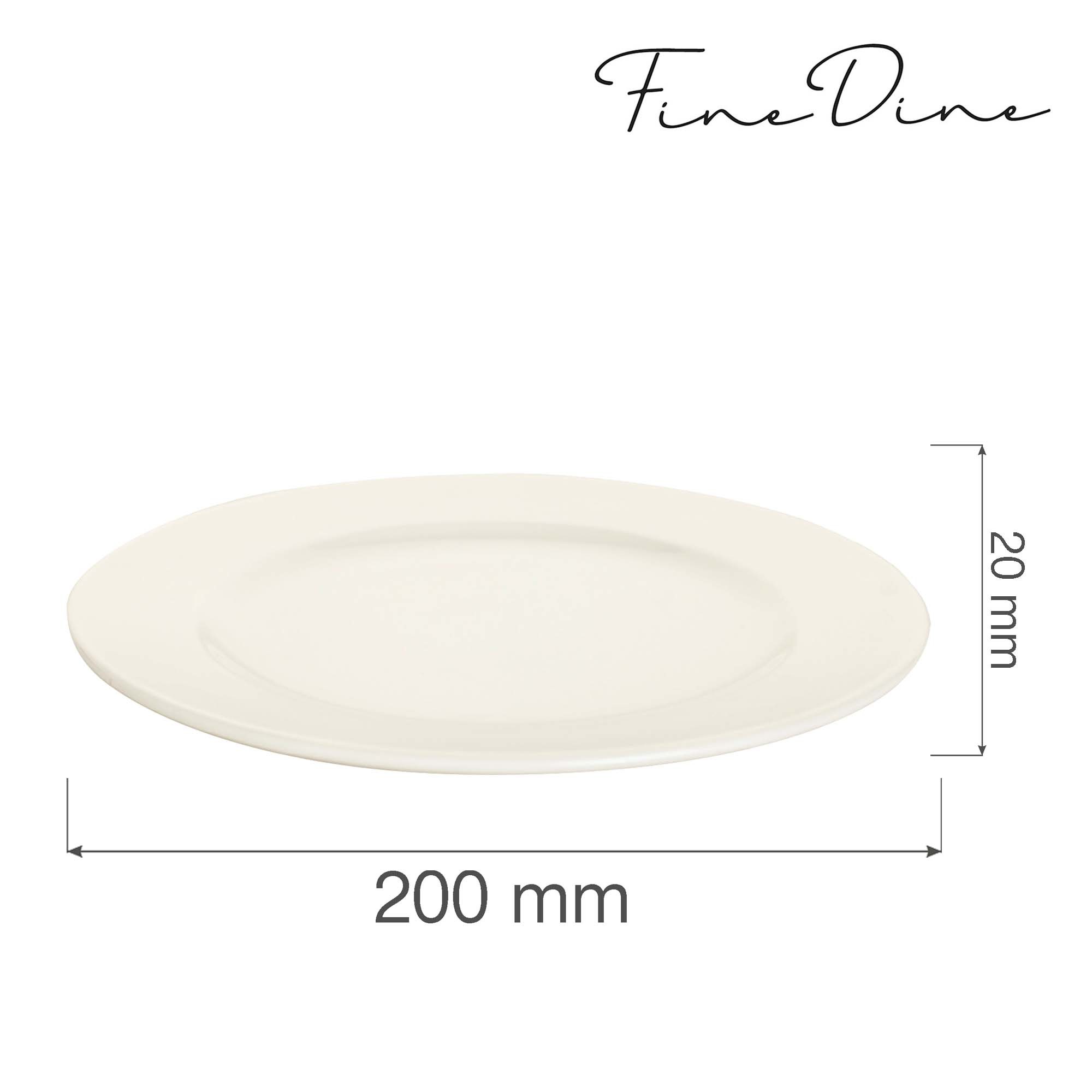 Klasický plytký tanier Crema — 200 mm
