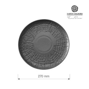 Široký jedálenský tanier plytký Crust, 270 mm, 1 ks