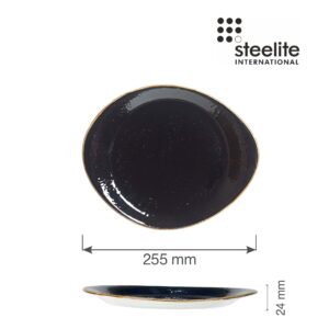 Porcelánový tanier plytký Freestyle Craft Liquorice, 250 mm, 1 ks