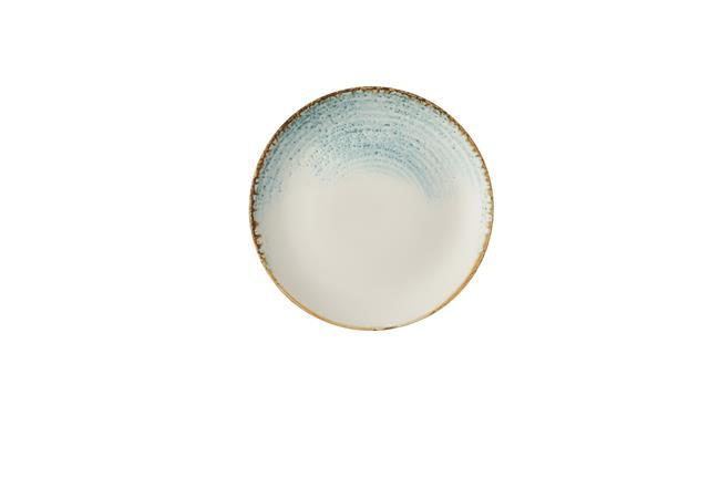 Porcelánový jedálenský tanier plytký Homespun Accents Aquamarine, 217 mm, 1 ks