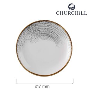 Klasický plytký tanier Homespun Accents Jasper Grey, 217 mm, 1 ks