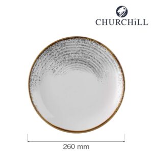 Stredný plytký tanier Homespun Accents Jasper Grey, 260 mm, 1 ks