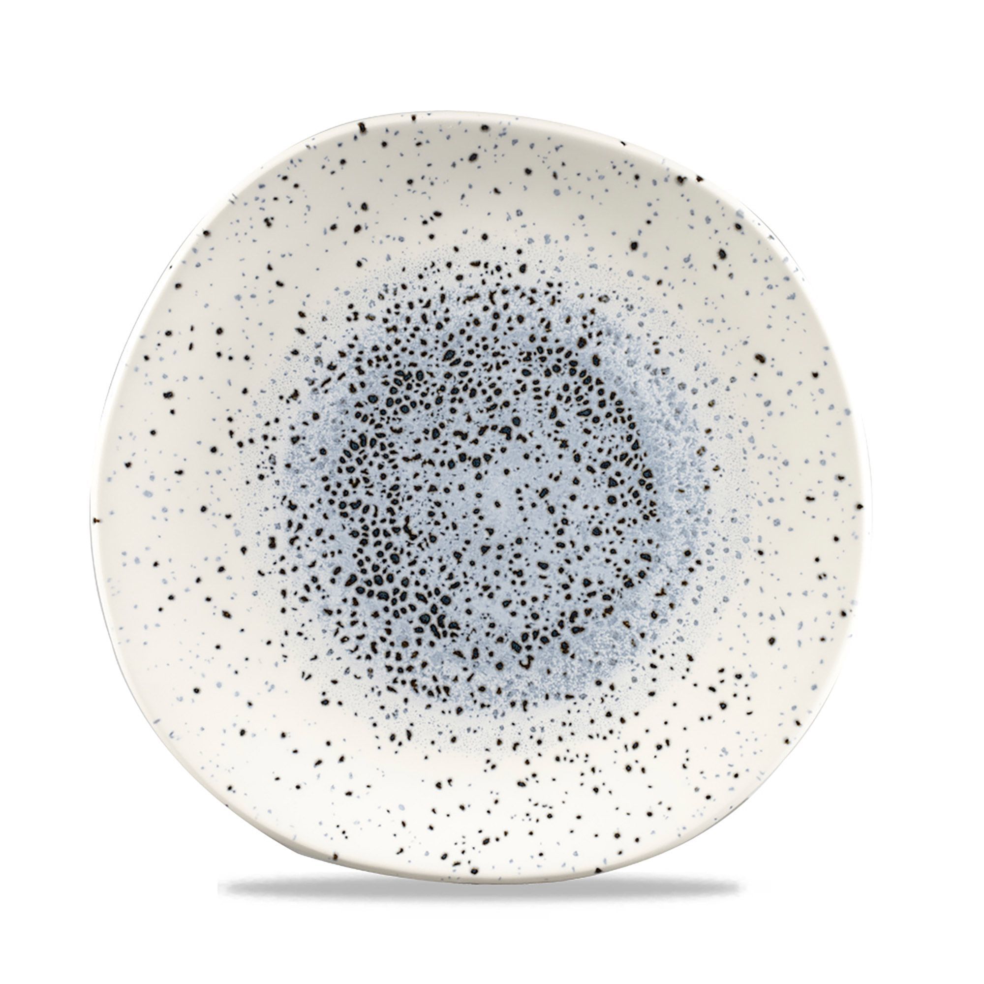 Plytký jedálenský tanier v prírodnom tvare Mineral Blue, 210 mm, 1 ks