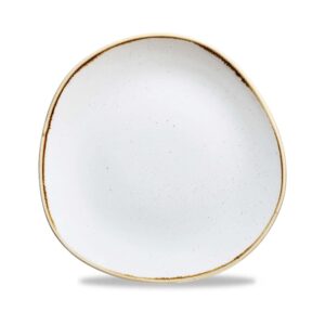 Plytký jedálenský tanier v organickom tvare Stonecast Barley White, 264 mm, 1 ks