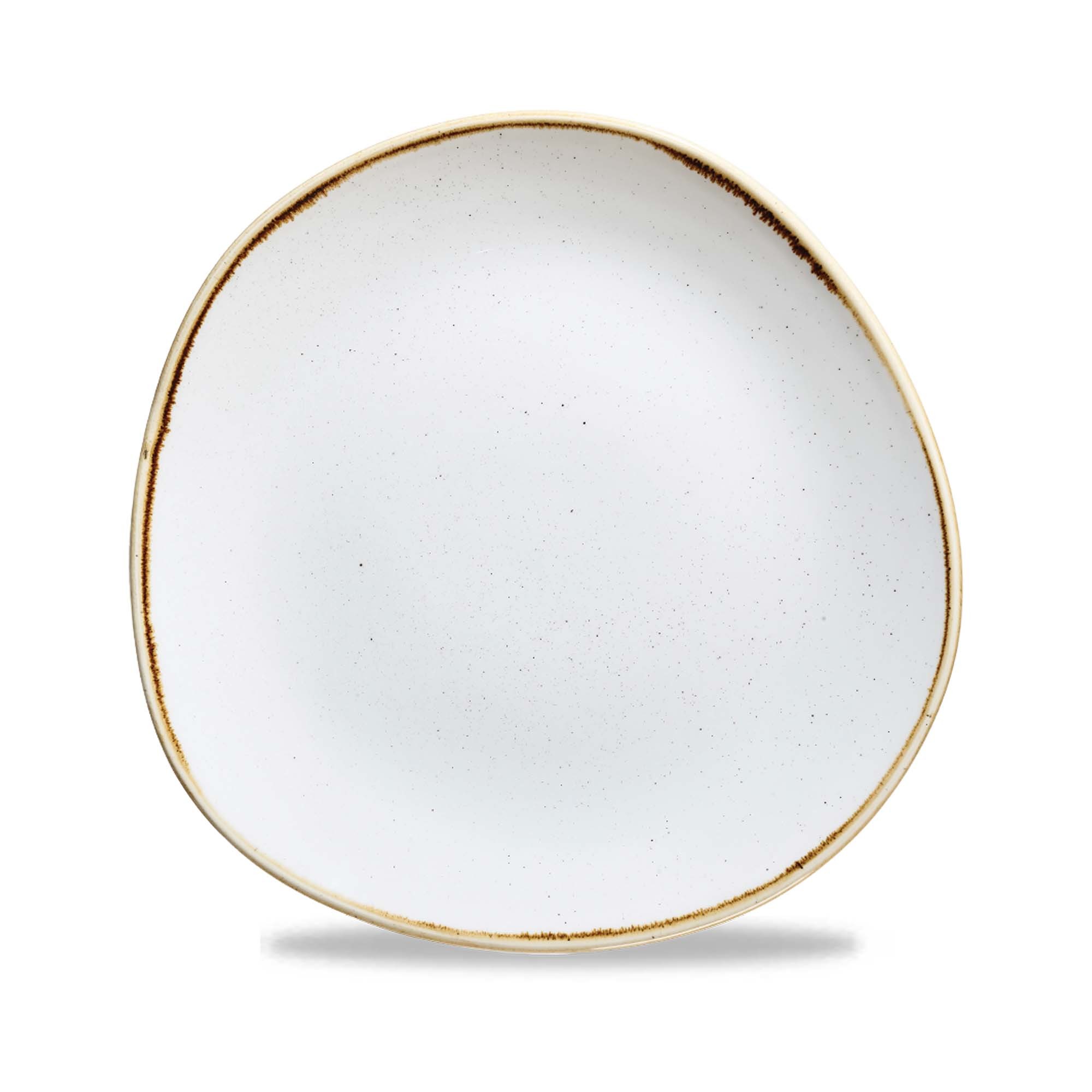 Plytký jedálenský tanier v organickom tvare Stonecast Barley White, 264 mm, 1 ks