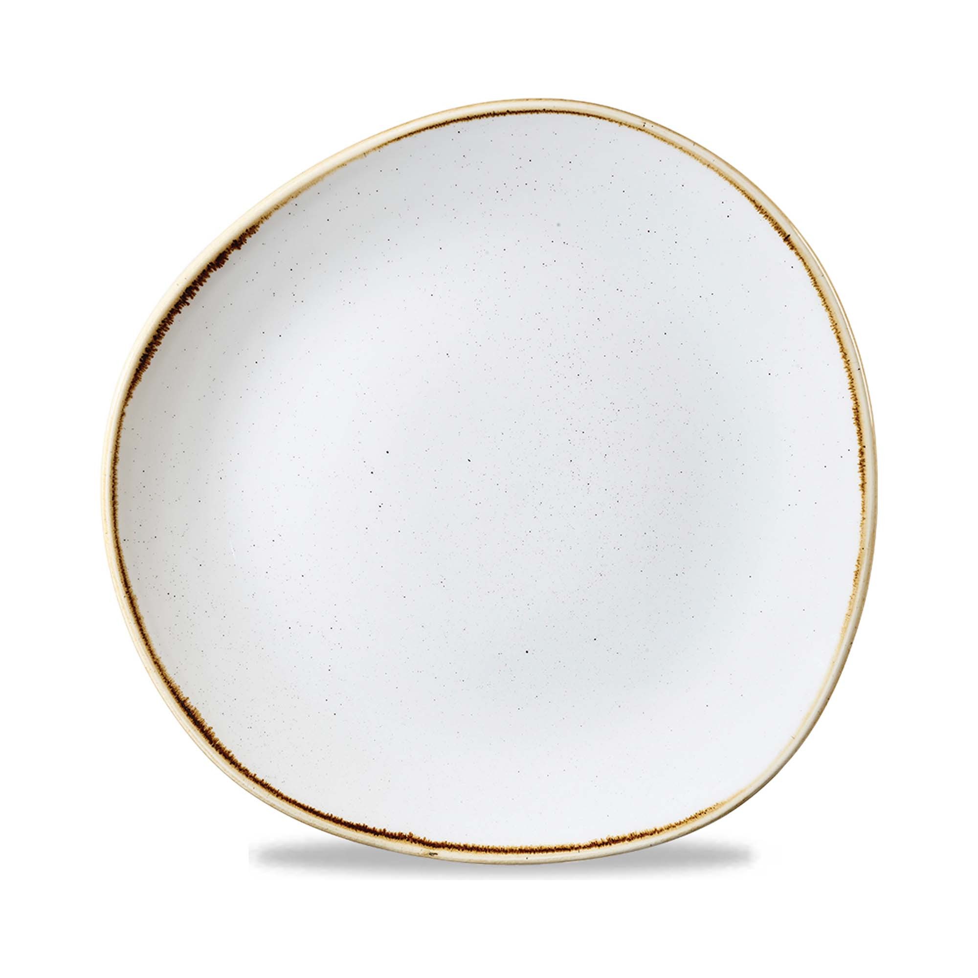 Jedálenský tanier v prírodnom tvare Stonecast Barley White, 286 mm – Obrázok 2