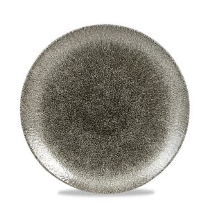 Plytký jedálenský tanier Raku Quartz Black, 217 mm, 1 ks