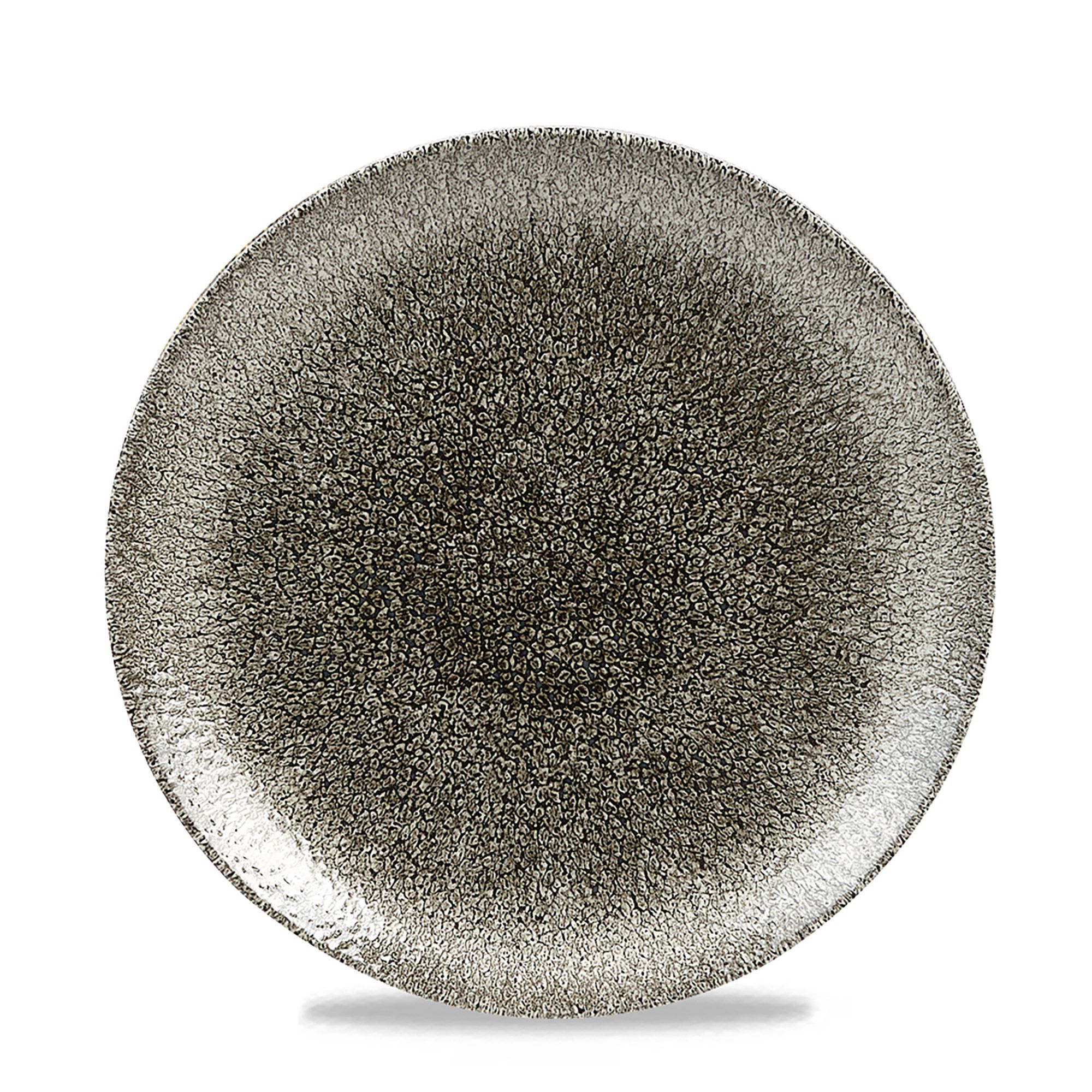 Plytký jedálenský tanier Raku Quartz Black, 217 mm, 1 ks