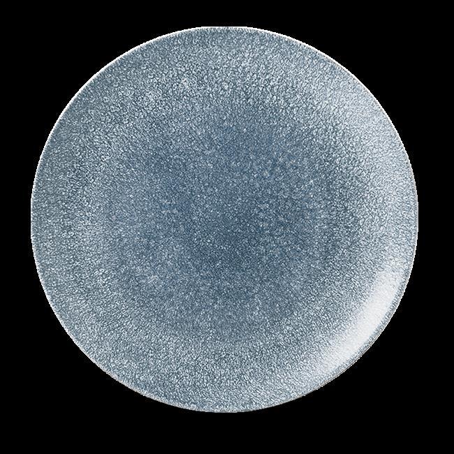 Široký jedálenský tanier plytký Raku Topaz Blue, 288 mm, 1 ks – Obrázok 2