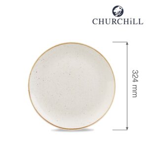 Plytký jedálenský tanier Stonecast Barley White, 324 mm, 1 ks