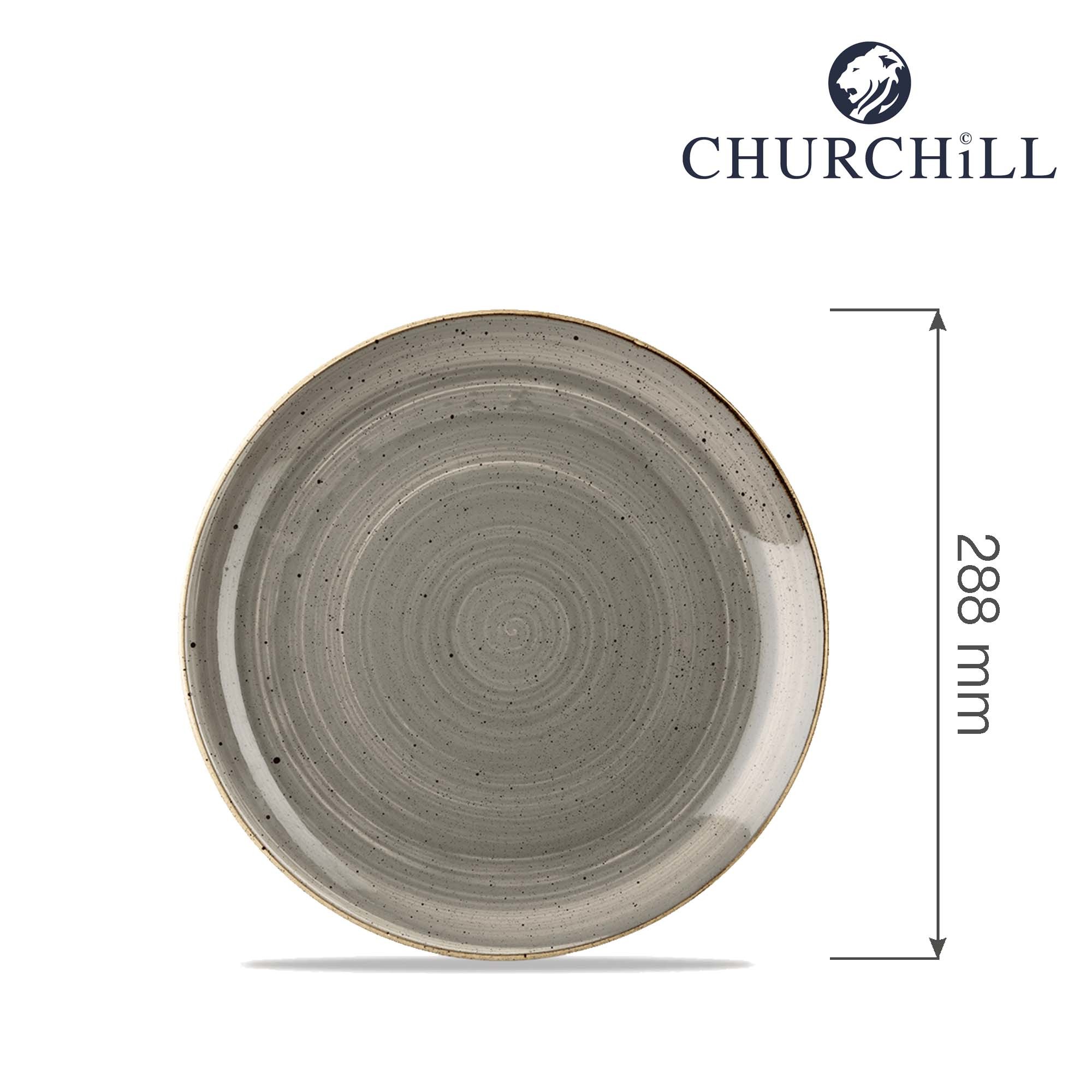 Plytký jedálenský tanier Stonecast Peppercorn Grey, 288 mm, 1 ks