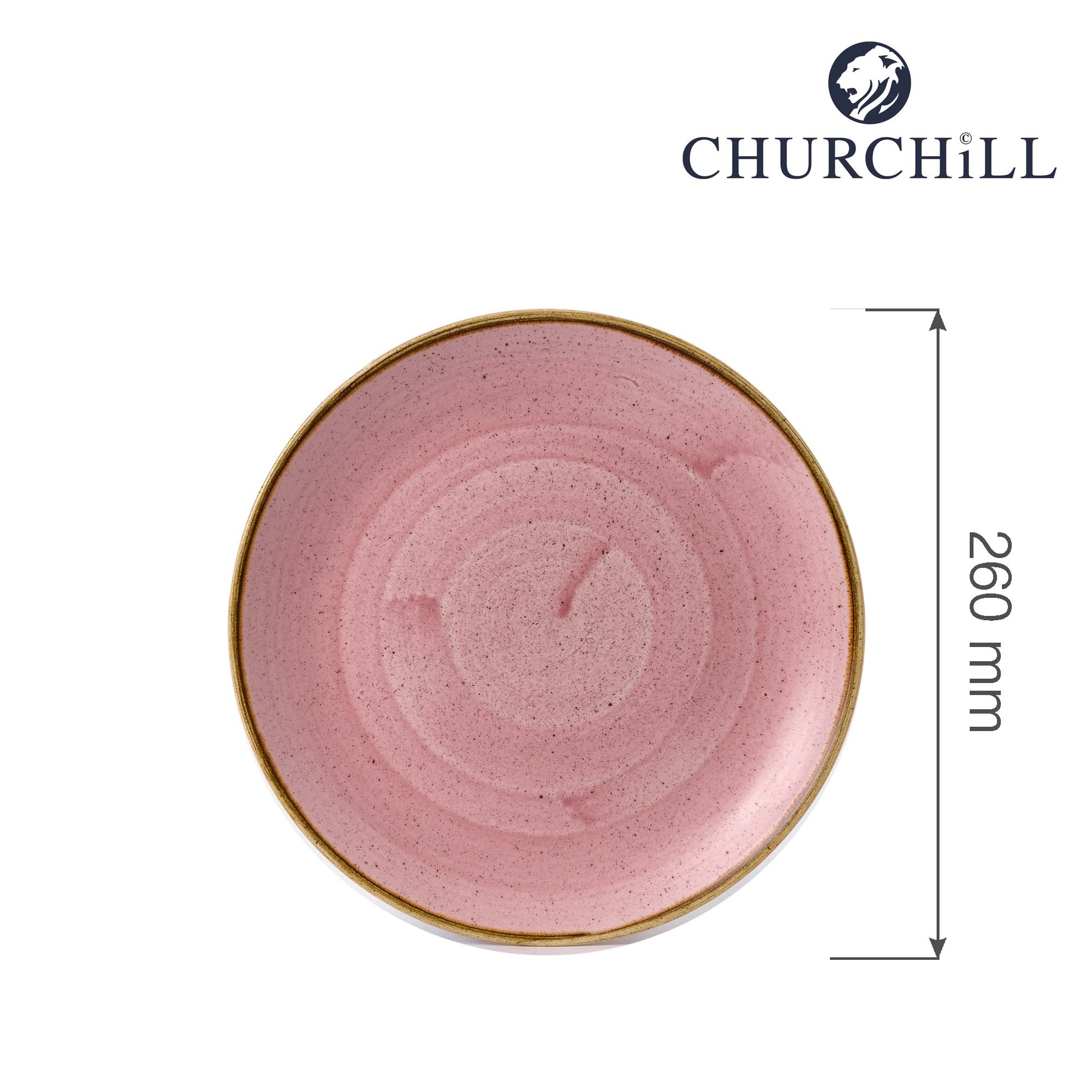Plytký jedálenský tanier Stonecast Petal Pink, 260 mm, 1 ks