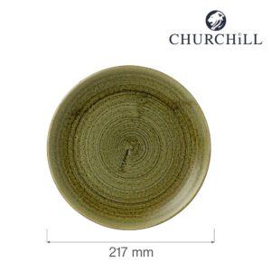 Plytký jedálenský tanier Stonecast Plume Green, 217 mm, 1 ks
