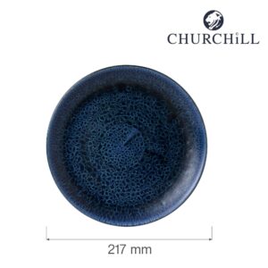 Plytký jedálenský tanier Stonecast Plume Ultramarine, 217 mm, 1 ks