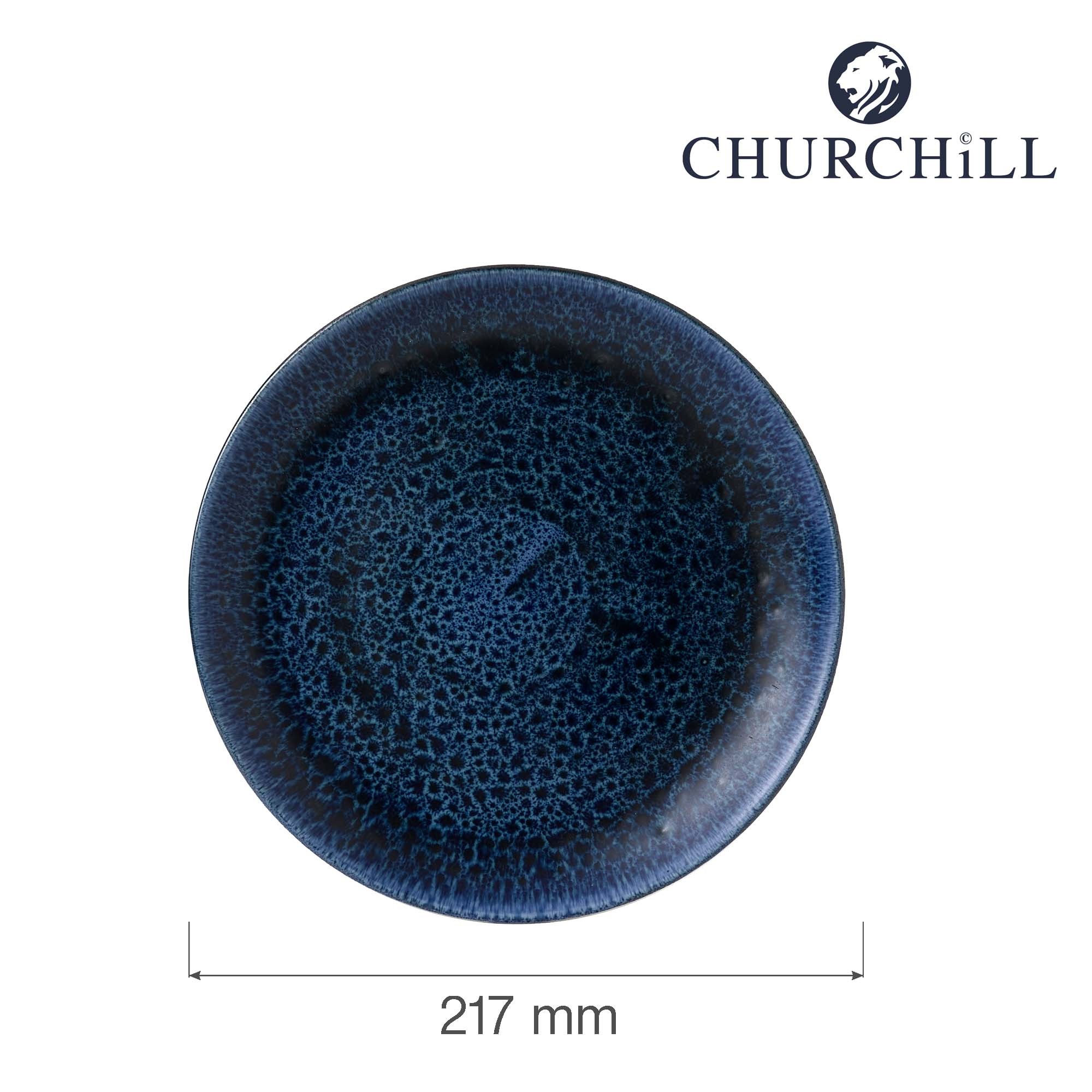 Plytký jedálenský tanier Stonecast Plume Ultramarine, 217 mm, 1 ks