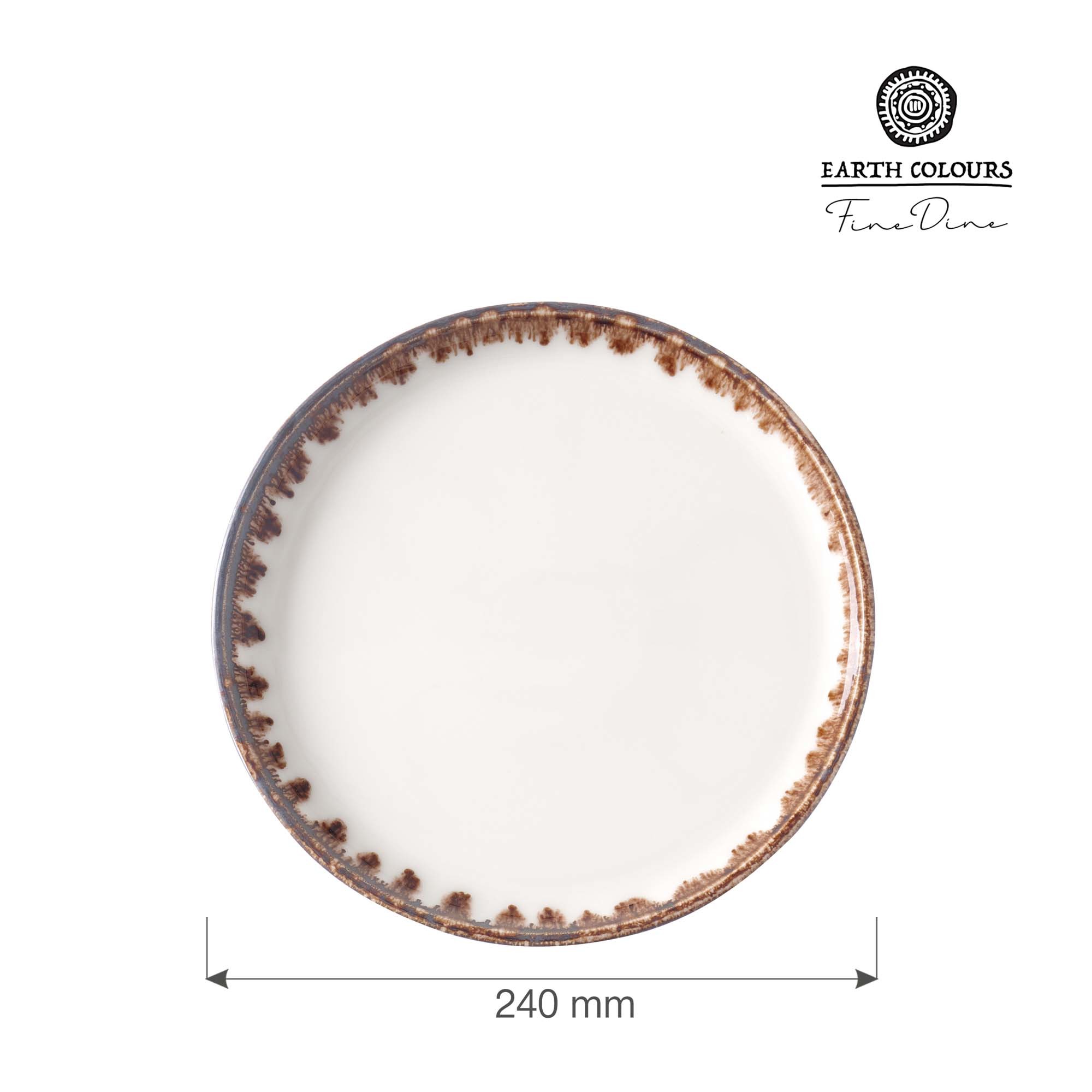 Klasický plytký tanier Vanilla, 240 mm, 1 ks