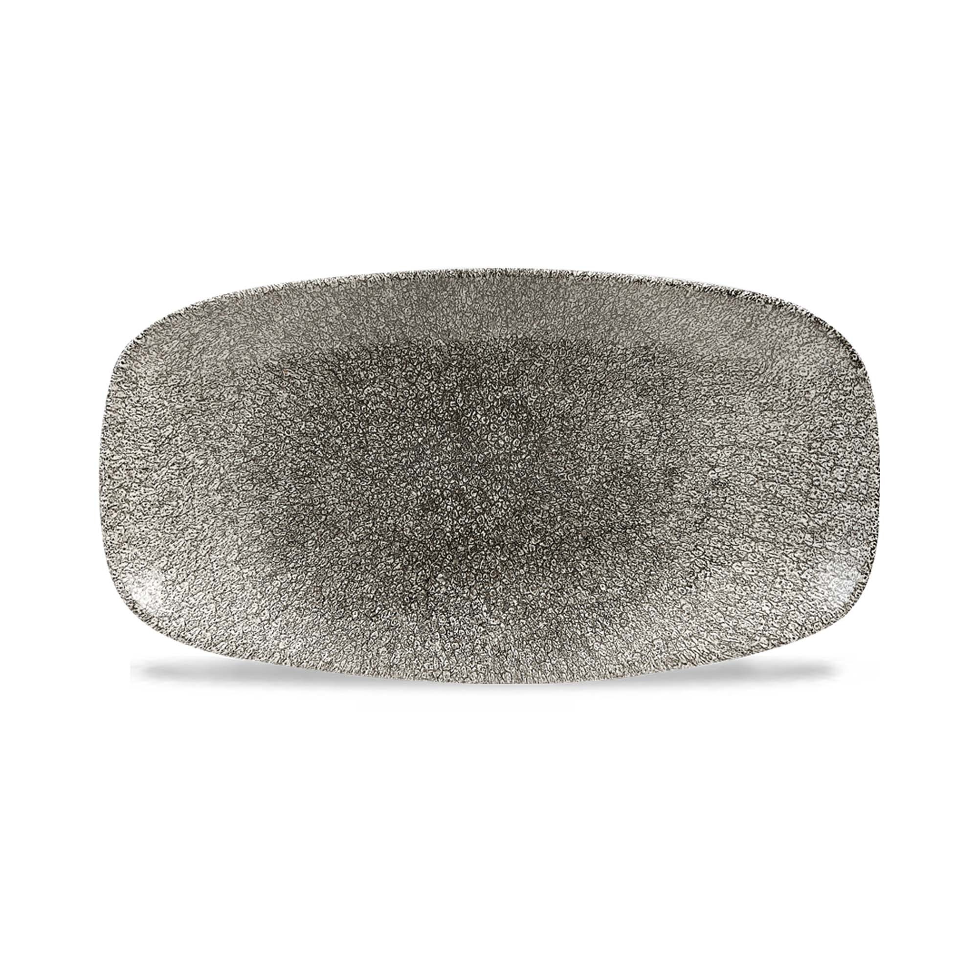 Podlhovastý servírovací tanier Raku Quartz Black, 298 x 153 mm – Obrázok 2