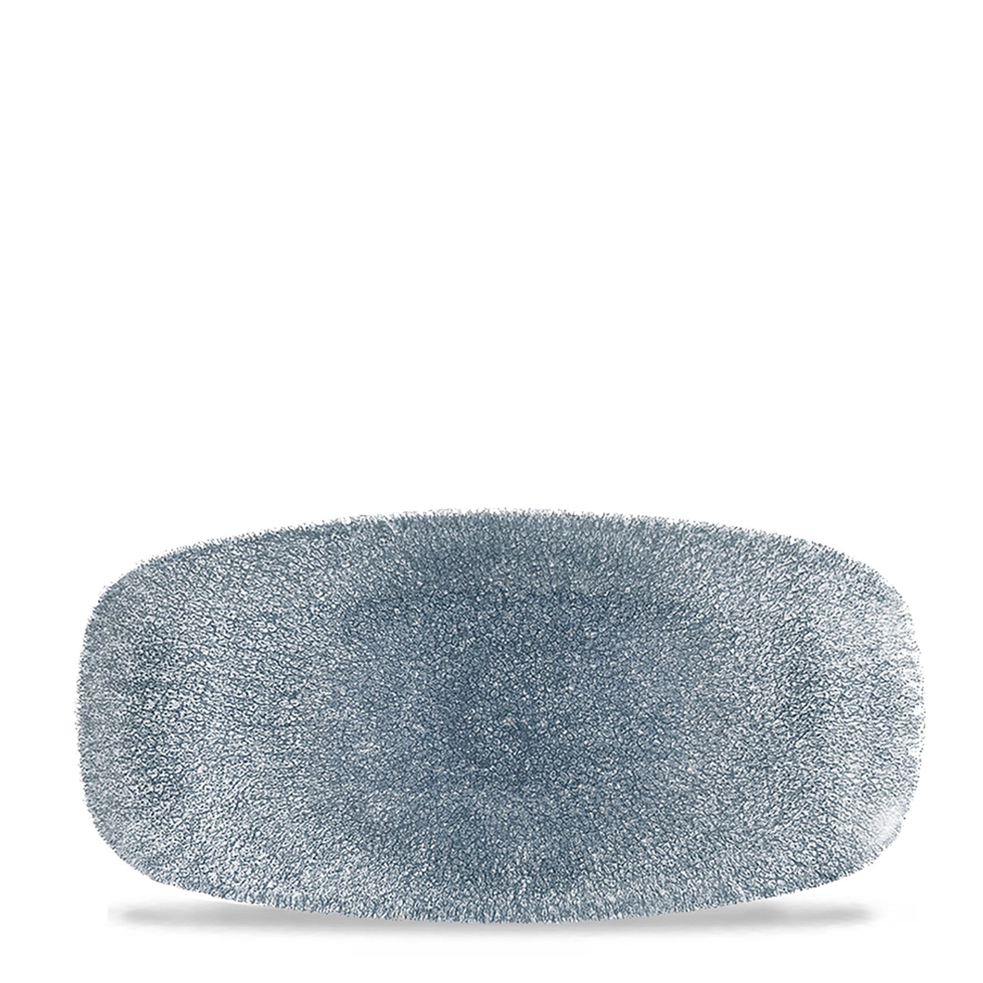 Podlhovastý servírovací tanier Raku Topaz Blue, 298 x 153 mm, 1 ks