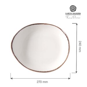 Exkluzívny prezentačný tanier Vanilla, 270 x 240 mm, 1 ks