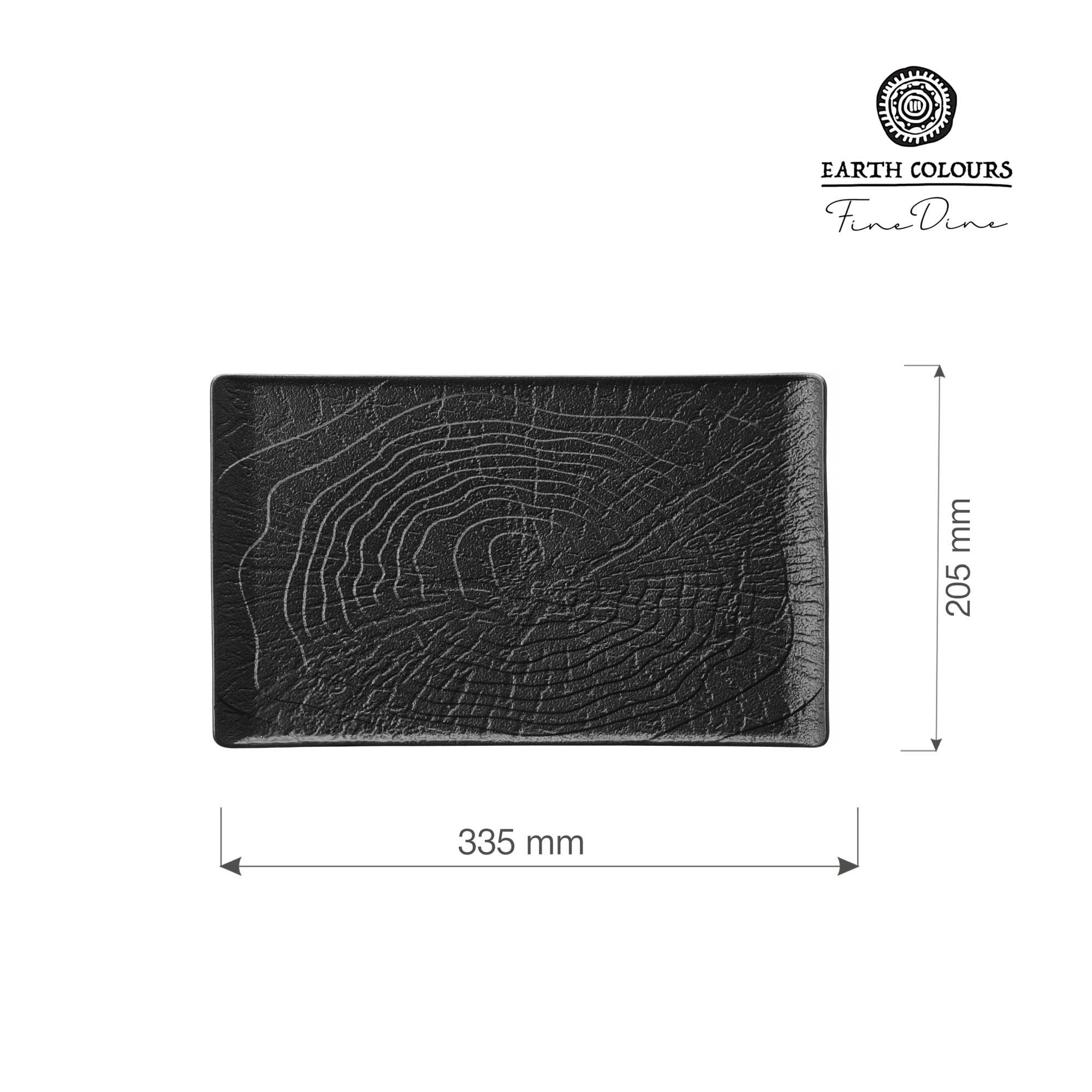 Obdĺžnikový servírovací podnos Crust, 335 x 205 mm, 1 ks