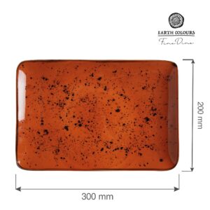 Obdĺžnikový servírovací tanier Dahlia, 300x200 mm