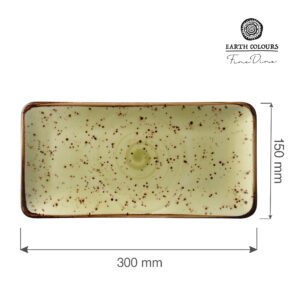 Obdĺžnikový prezentačný tanier Olive, 300 x 150 mm, 1 ks