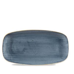 Podlhovastý servírovací tanier Stonecast Blueberry, 298 x 153 mm, 1 ks