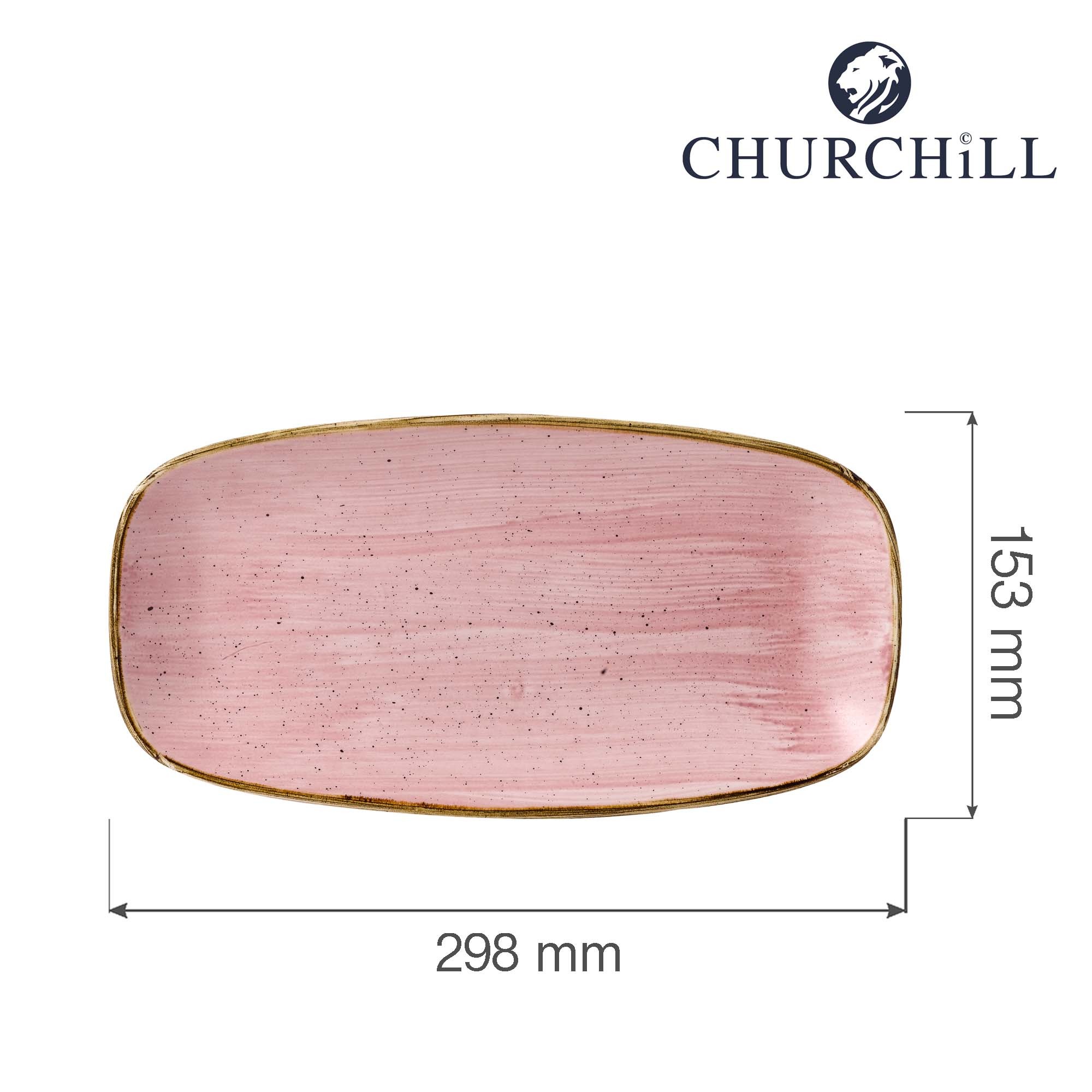 Obdĺžnikový servírovací tanier Stonecast Petal Pink, 298 x 153 mm, 1 ks