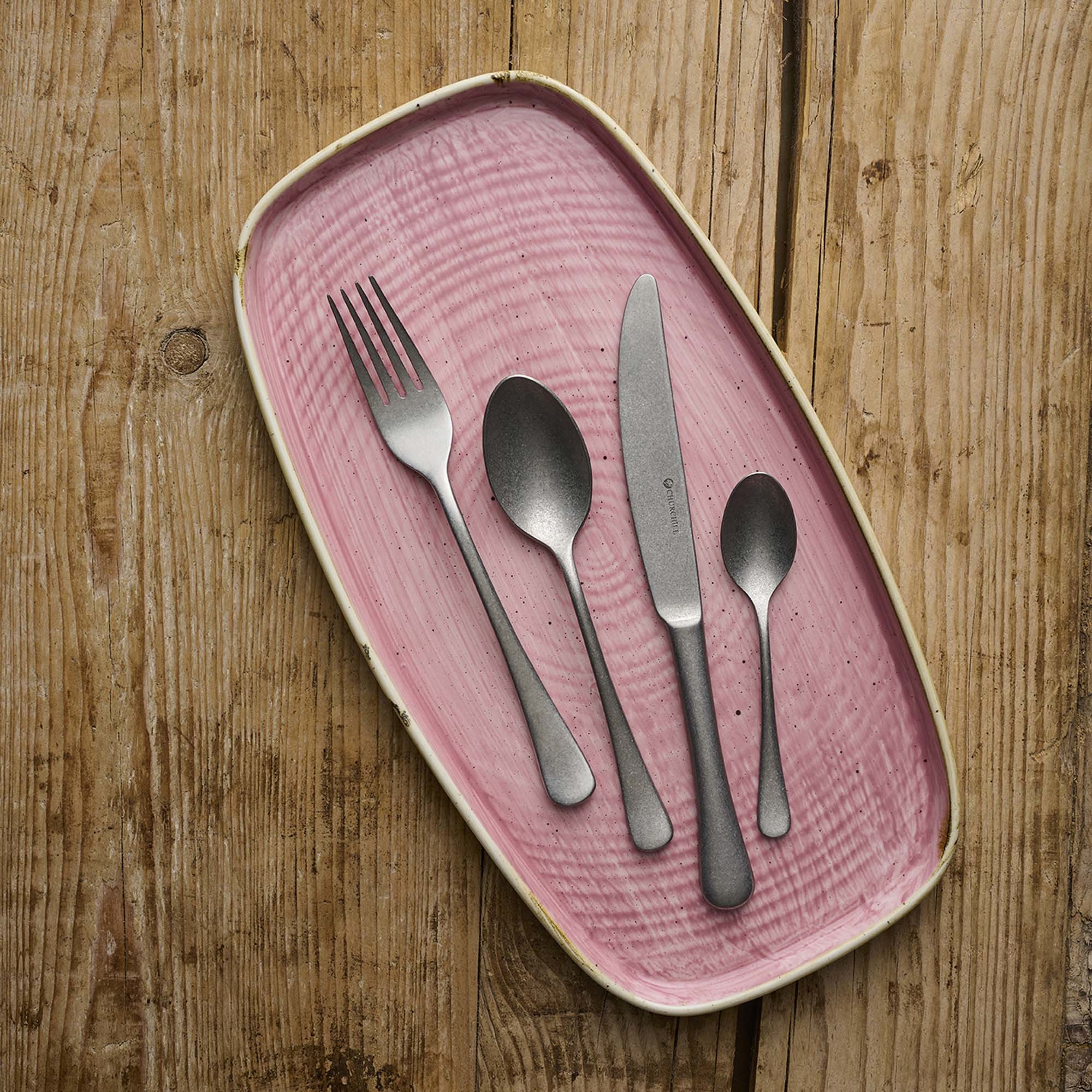 Obdĺžnikový servírovací tanier Stonecast Petal Pink, 298 x 153 mm, 1 ks – Obrázok 4