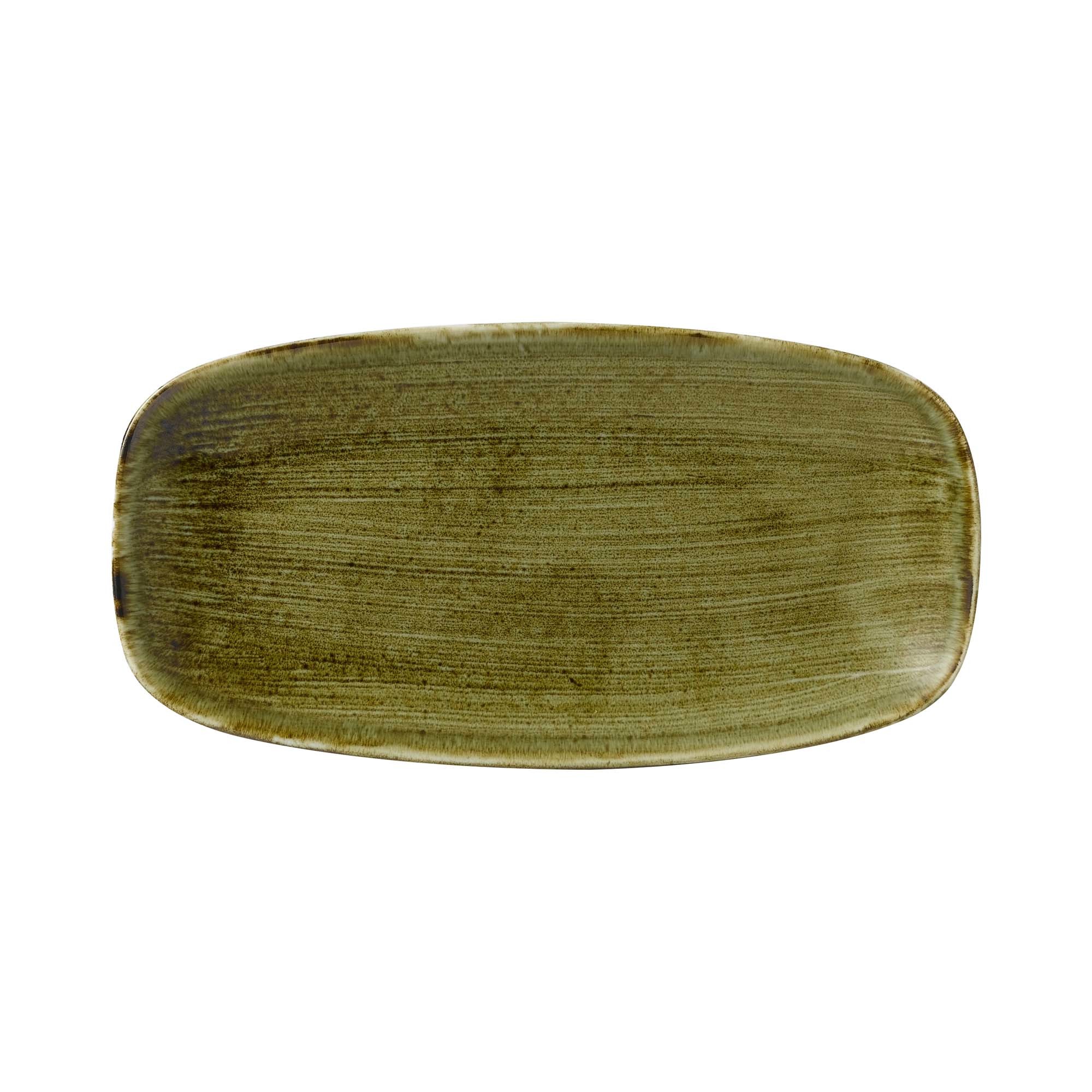 Podlhovastý servírovací tanier Stonecast Plume Green, 298 x 153 mm, 1 ks – Obrázok 2