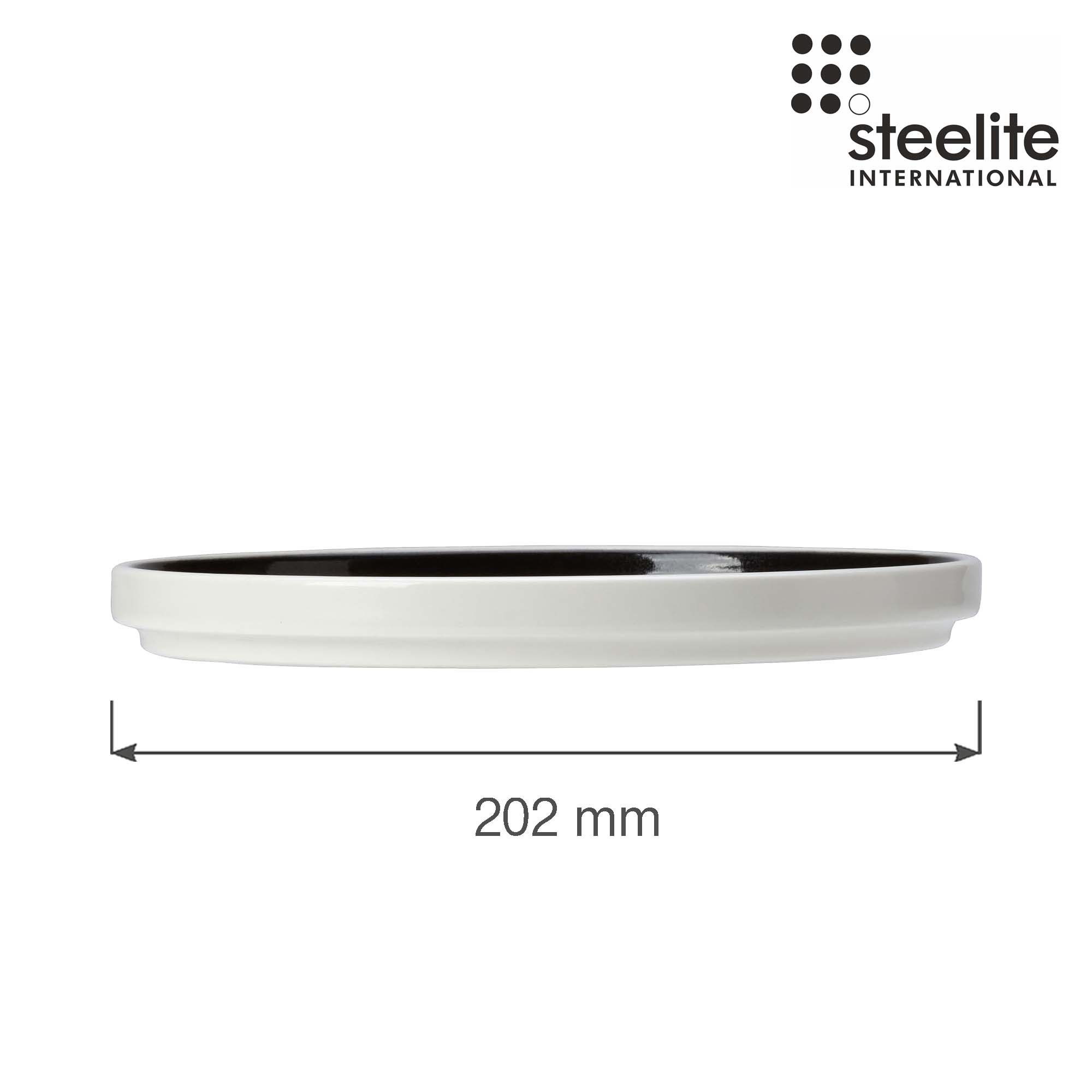 Porcelánový stohovateľný tanier s okrajom Nyx, 202 mm, 1 ks – Obrázok 2