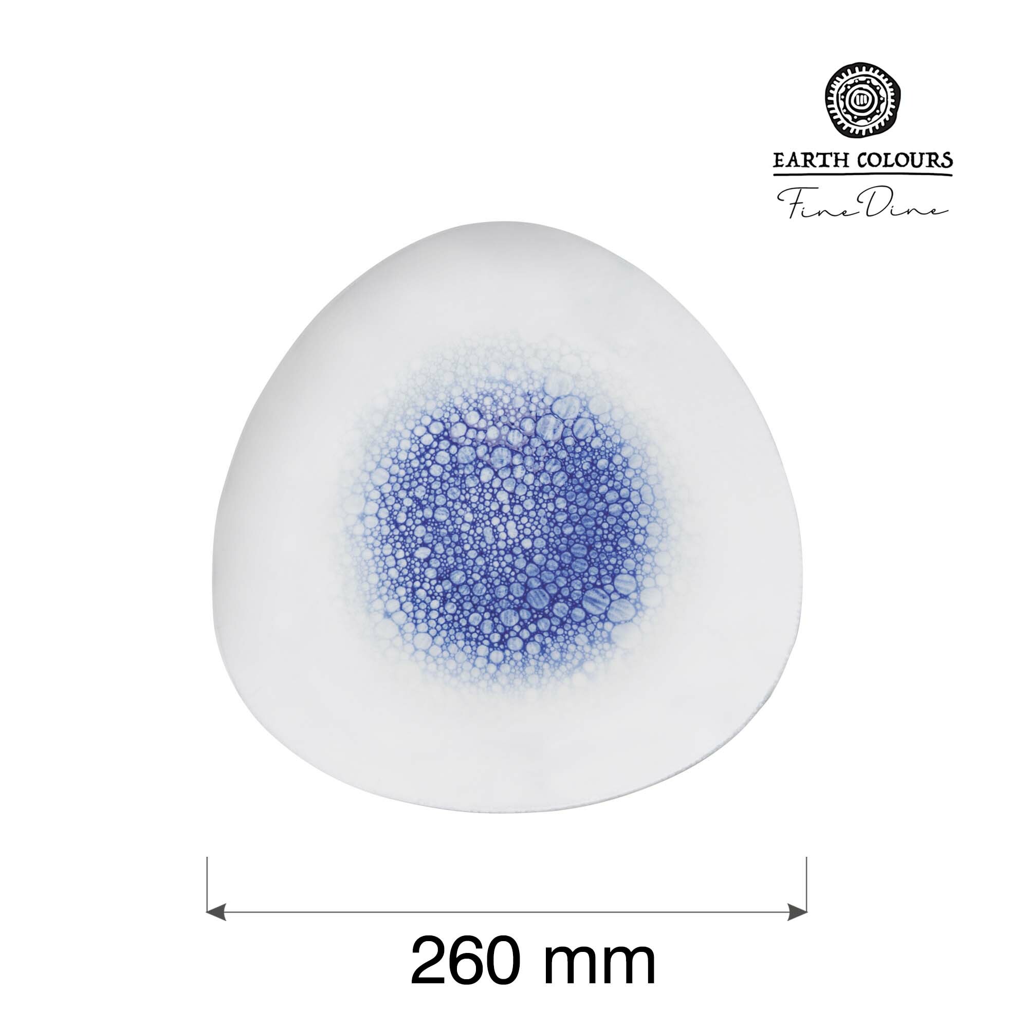 Trojhranný obedový tanier Serenity, 260 mm, 1 ks