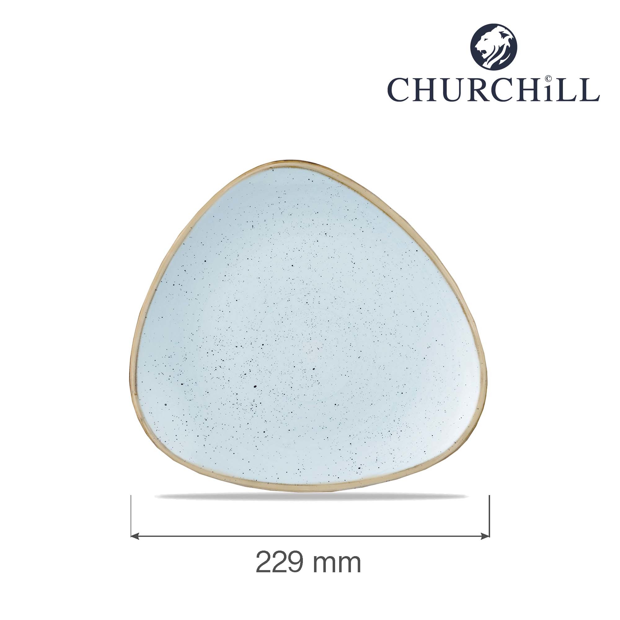 Trojhranný tanier Stonecast Duck Egg Blue, 229 mm, 1 ks