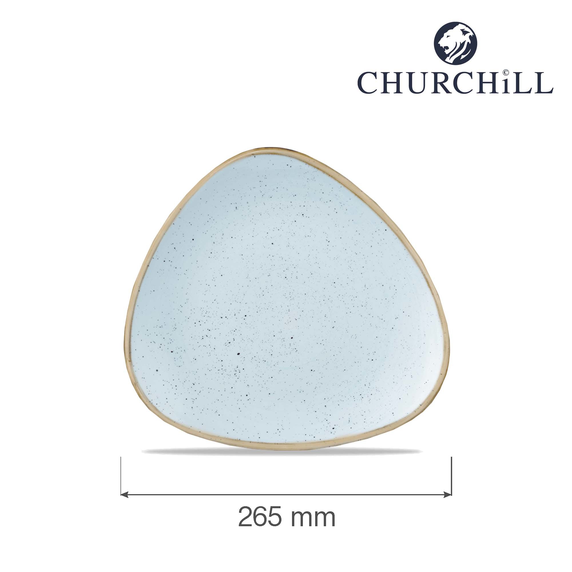 Trojhranný tanier Stonecast Duck Egg Blue, 265 mm
