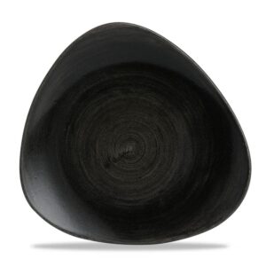 Trojhranný dezertný tanier Stonecast Patina Iron Black, 229 mm, 1 ks