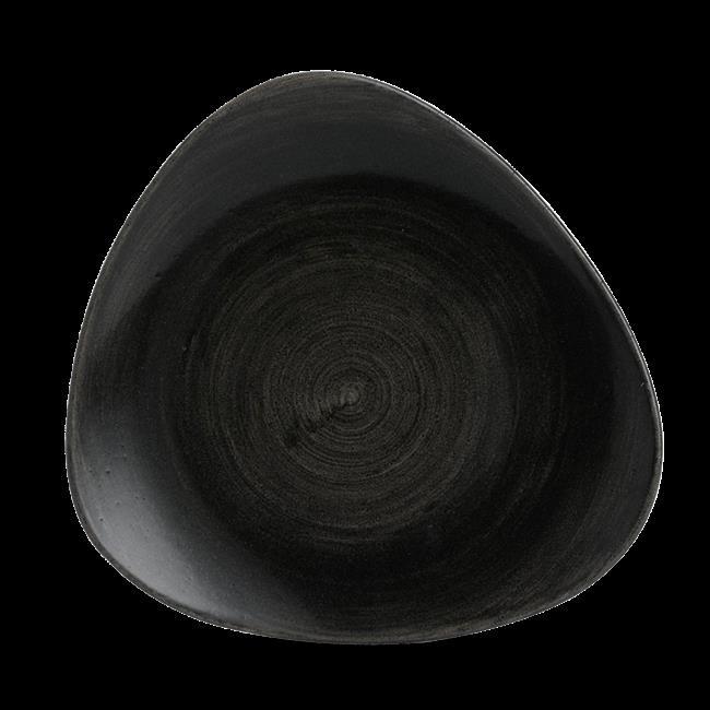 Trojhranný dezertný tanier Stonecast Patina Iron Black, 229 mm, 1 ks – Obrázok 2