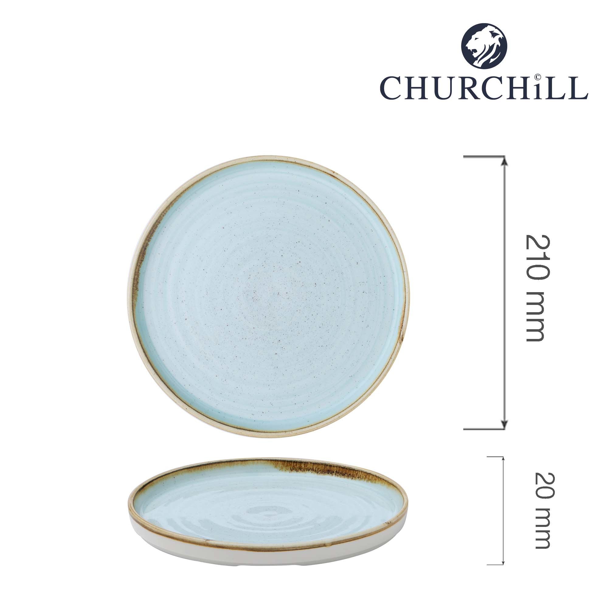 Porcelánový tanier s vysokým okrajom Duck Egg, 210 mm, 1 ks