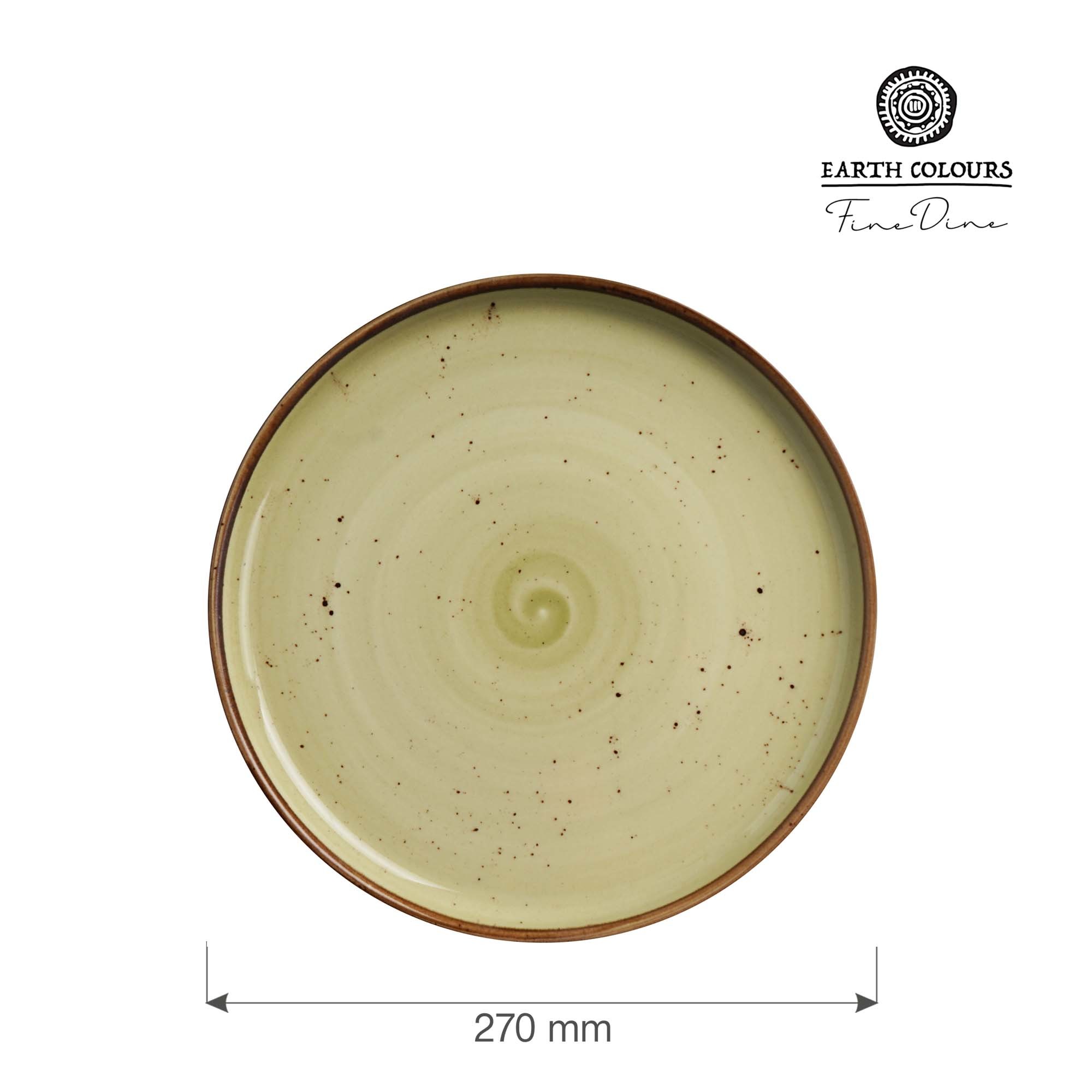 Moderný tanier s vysokým okrajom Olive, 270 mm