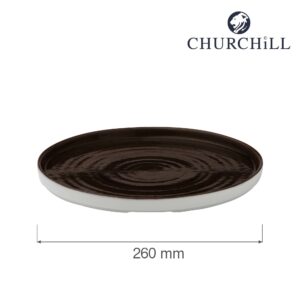 Porcelánový tanier s vysokým okrajom Patina Iron Black, 260 mm, 1 ks