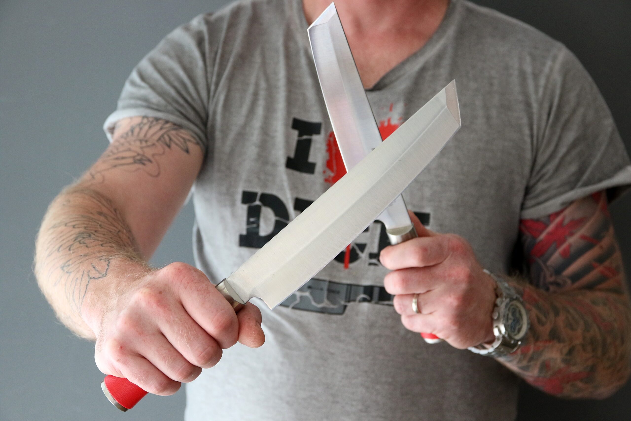 Japonský kovaný kuchársky nôž — Tanto, séria RED SPIRIT, dĺžka 21 cm – Obrázok 5