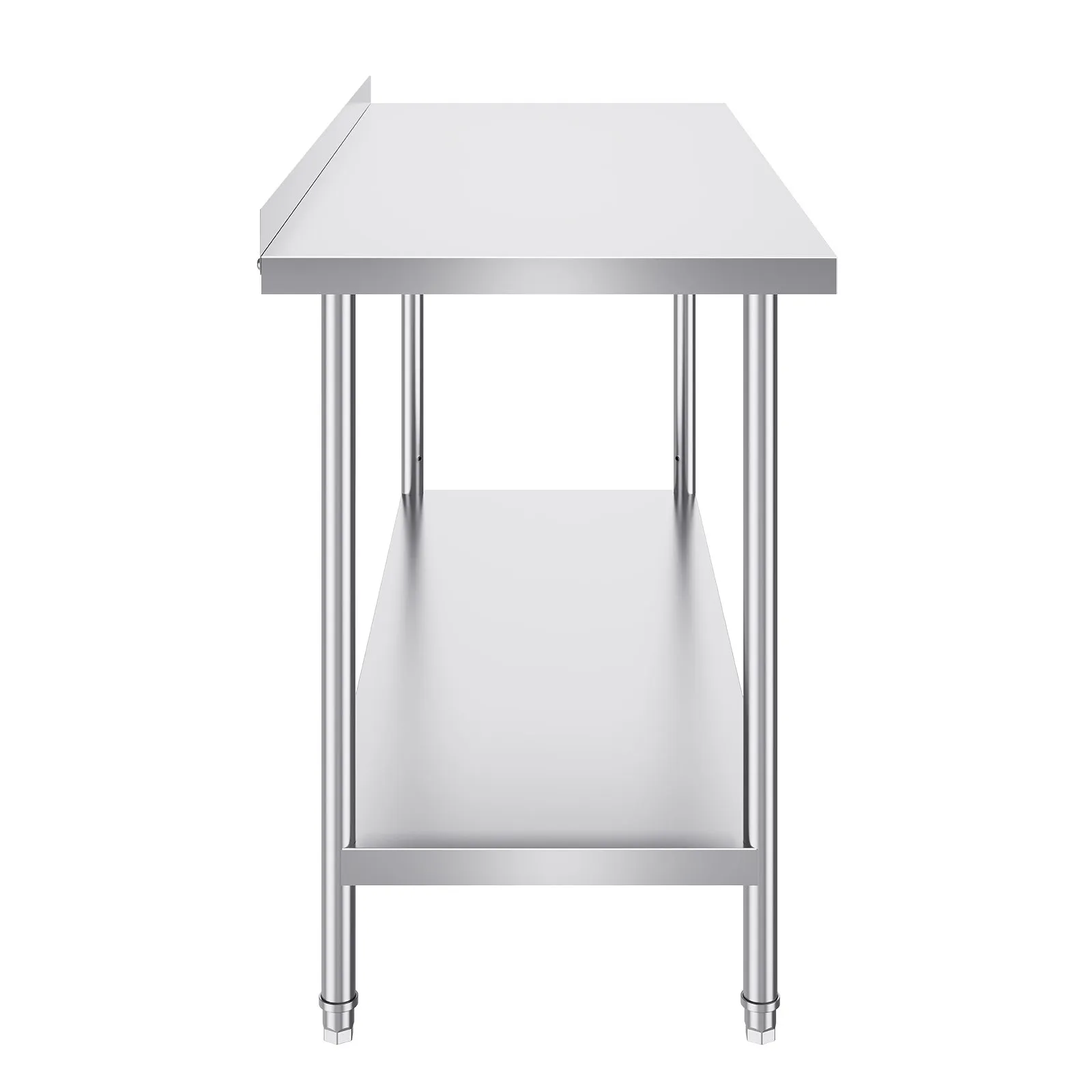 Nerezový pracovný stôl - komerčný, robustný kovový, výškovo nastaviteľný, rozmery 610 x 1524 x 914 mm, pre reštaurácie, domácnosti a hotely – Obrázok 2