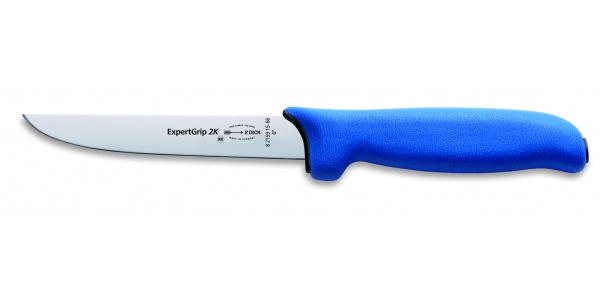 Vykosťovací nôž Dick ExpertGrip — neohybná čepeľ, modrá rukoväť, 15 cm