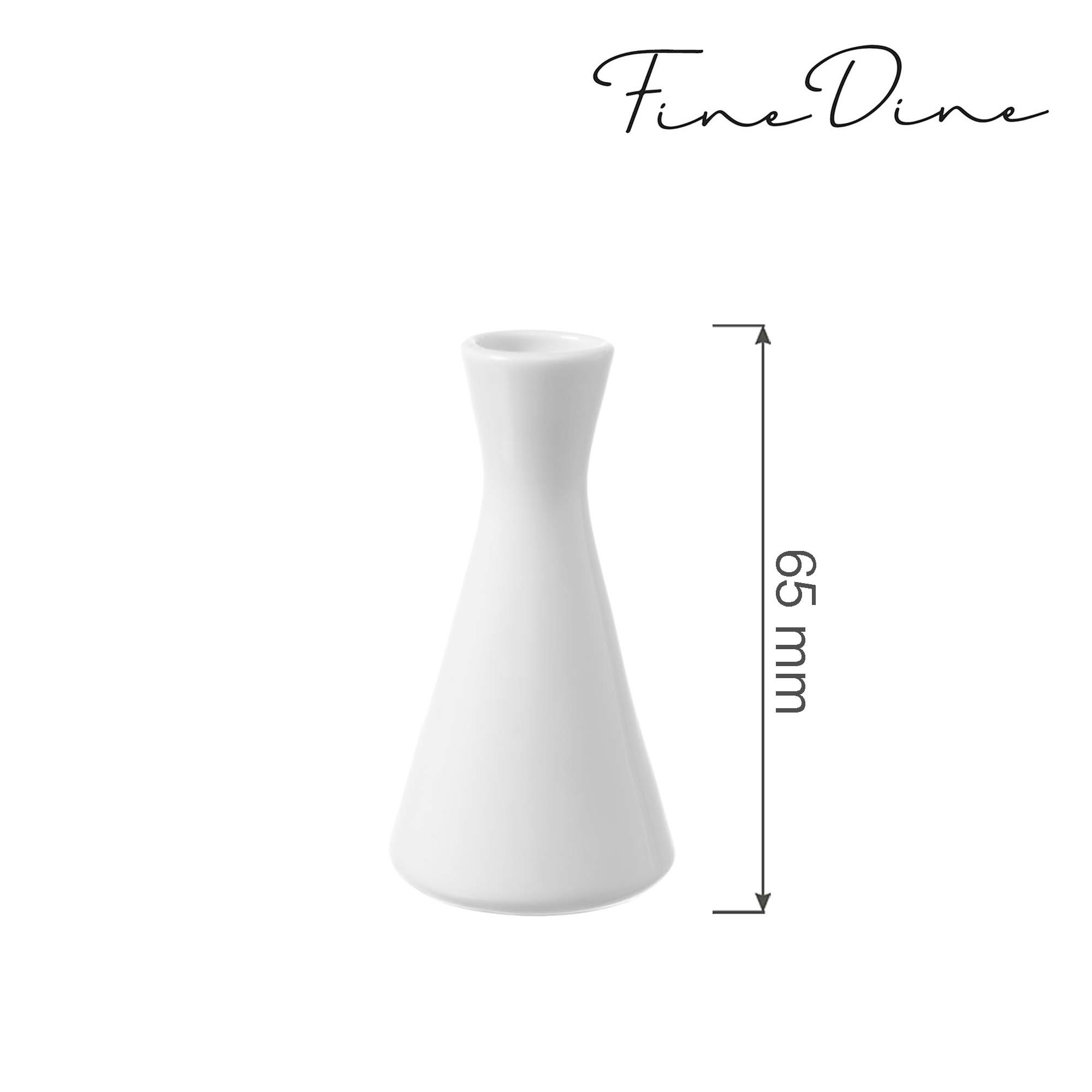 Elegantná váza Bianco, 65 mm