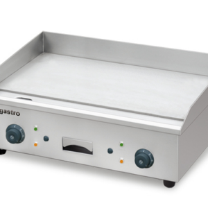 Výkonná elektrická grilovacia platňa s hladkým povrchom, 720 x 410 mm
