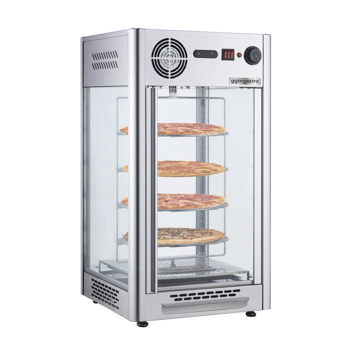 Kompaktná ohrevná vitrína – šírka 470 mm, výkon 1,2 kW, objem 108 litrov, nerezová oceľ – Obrázok 2